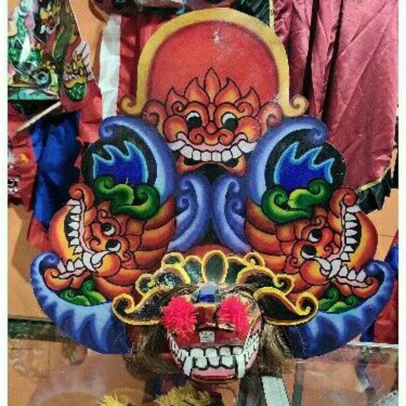 kucingan murah / barongan devil reog tik jaranan ganongan kaos bopo pecut bopo  bujang ganong