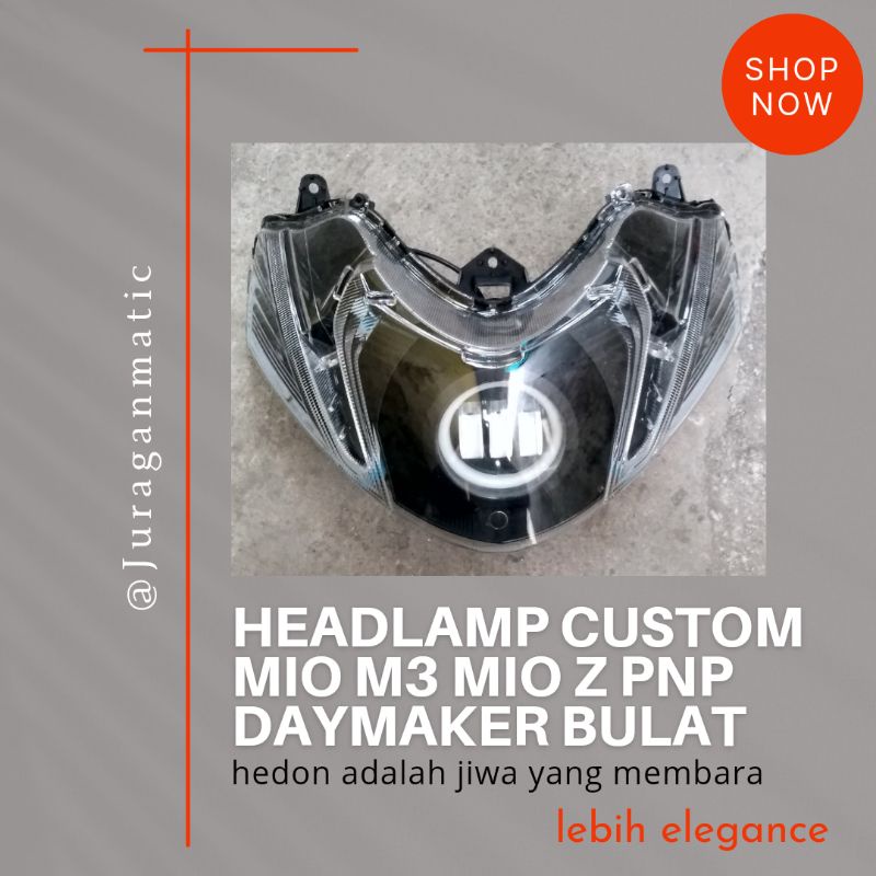 headlamp custom reflektor mio m3 mio z daymaker bulat
