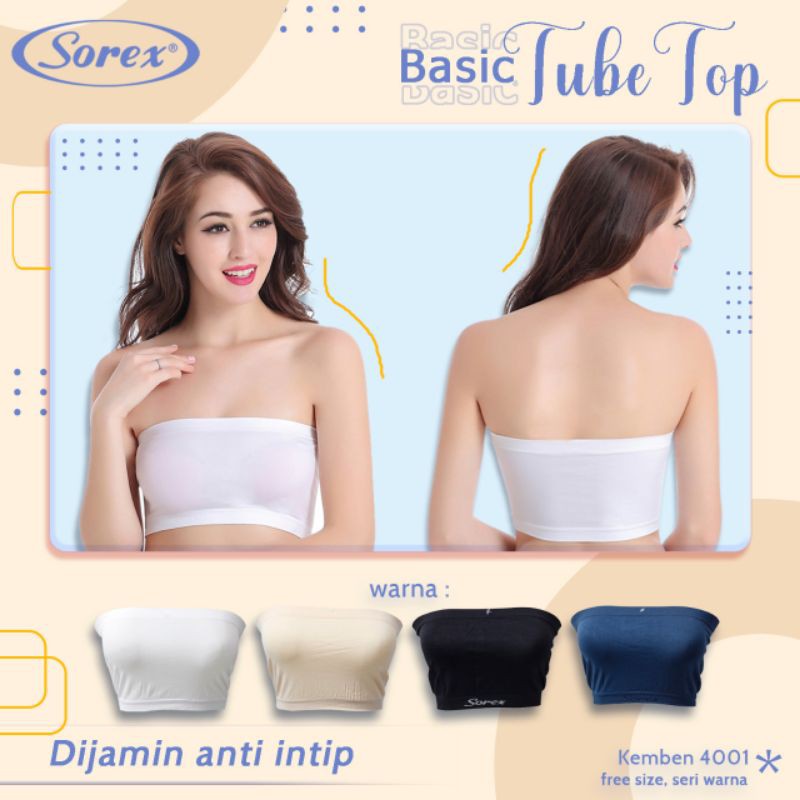 Sorex kemben 4001 basic tube top(anti intip)