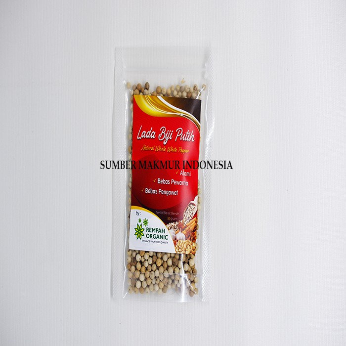 LADA PUTIH BIJI CAP REMPAH ORGANIC 50 GRAM - ECERAN