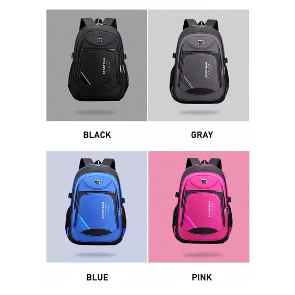 tas ransel pria SPORT BAGS tas ransel laptop tas sekolah anak tas kerja simple tas polos elegant