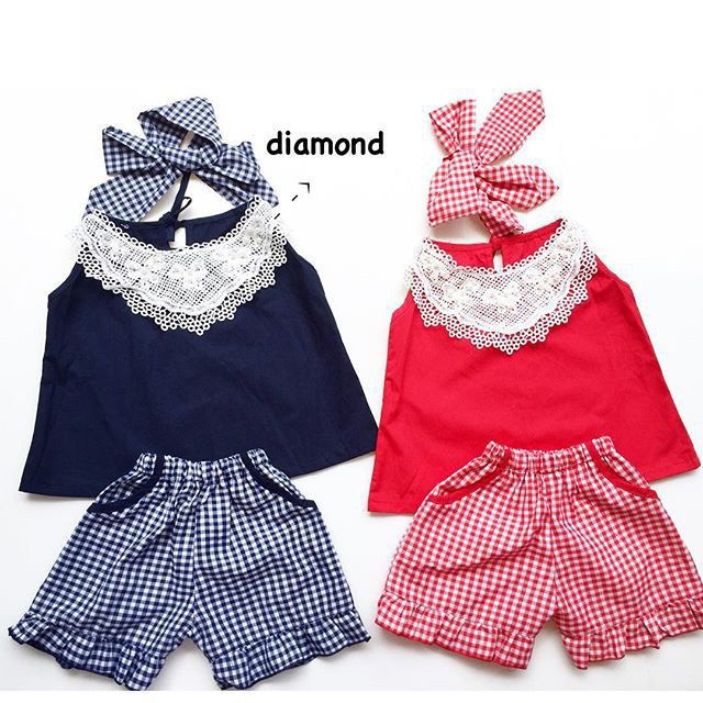 BARU! LIK046 - 3in1 Setelan Bayi Cewe Set Bandana Celana Sepatu Fashion Lucu Imut