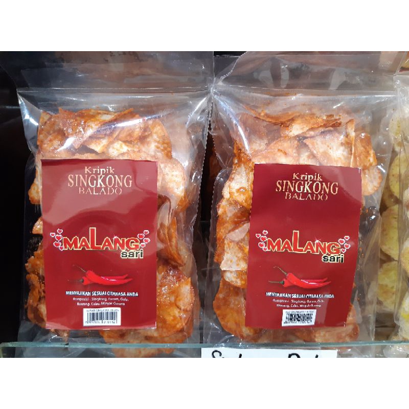 

KERIPIK KRIPIK SINGKONG BALADO MALANG SARI CAMILAN CEMILAN KHAS MALANG OLEH-OLEH