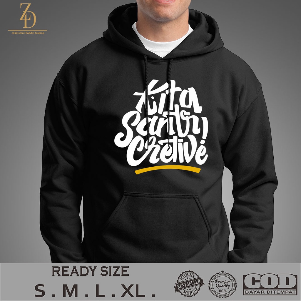 HOODIE KITA SANTRI CREATIF / HOODIE PRIA / JAKET PRIA / HOODIE KEREN