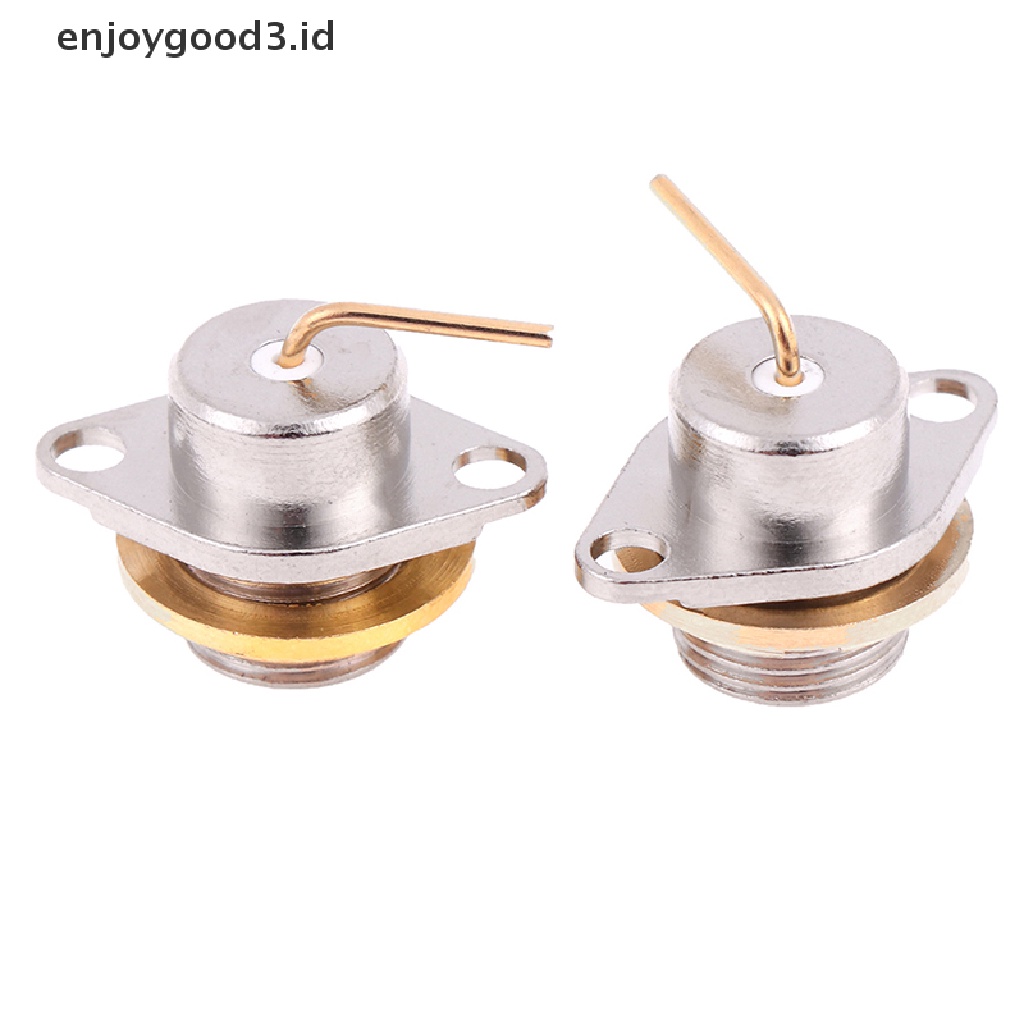 2pcs Konektor Sma Male Nut Flange Panel Mount Untuk Soket Antena Radio