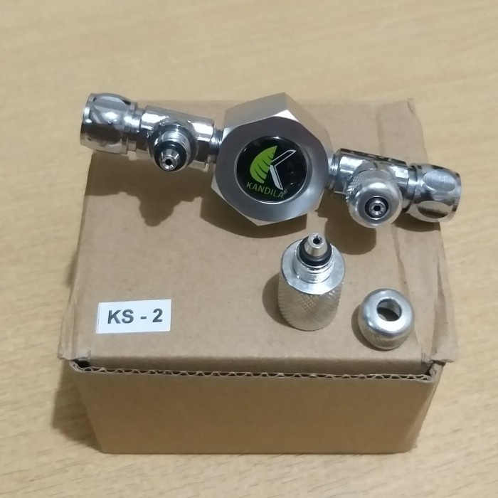 splitter co2 cabang 2 regulator splitter kandila aquascape