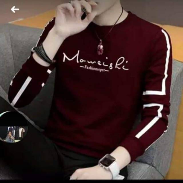 Sweater tangan panjang pria