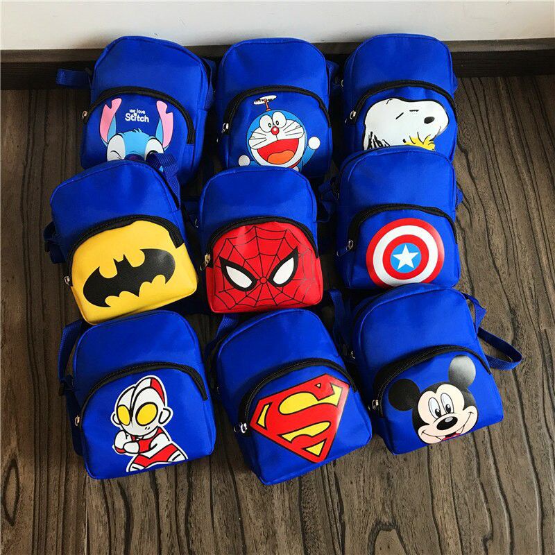 TAS SELEMPANG ANAK-TAS LUCU MARVEL-BATMAN-SPIDERMAN-HELLO KITTY