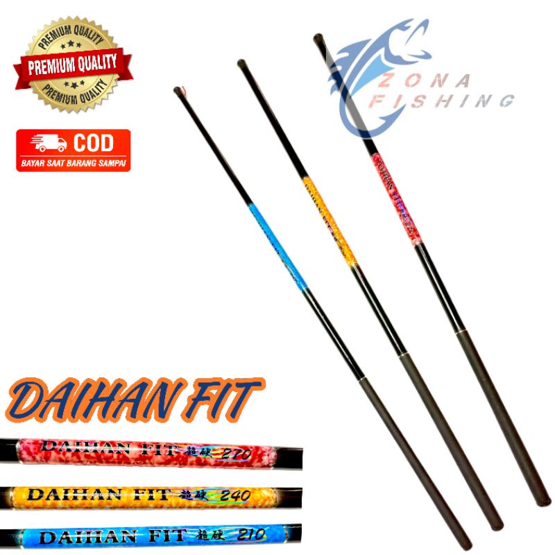 Joran Tegek Daihan Fit Fiber 180,210,240,270 Cm Murah