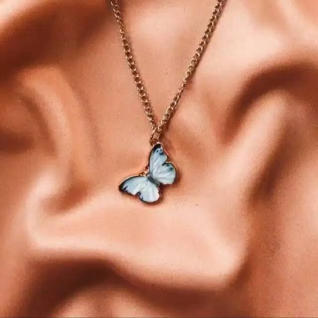 butterfly necklace kalung lisa