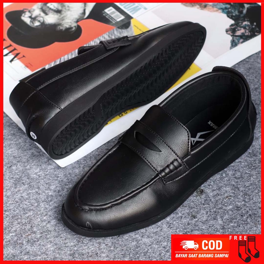 MOLK|Sepatu Formal Pantofel Pria Hitam Trendy Fashion Simple Original Kerja Kantor Sepatu Oxford Sepatu Casual Pria Sepatu Slop Pria