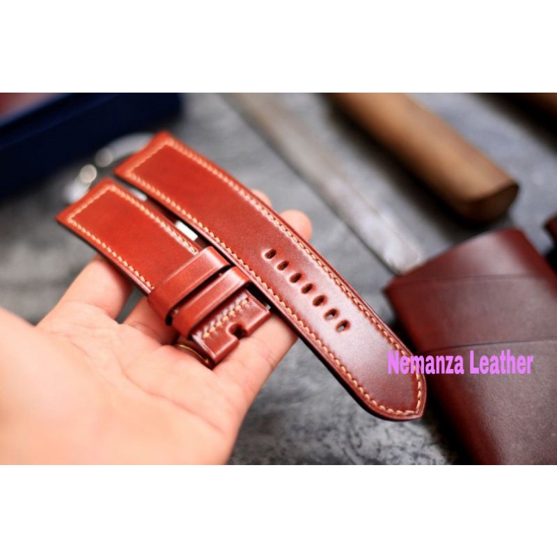 Strap tali jam tangan kulit asli garut. tali jam kulit asli handmade.NL80