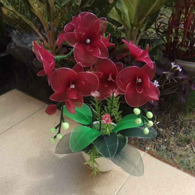 Bunga hias / kain stoking / bunga lampu hias