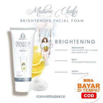 MADAME GIE Skincare ✔️BPOM Clarify Facial Foam Face Wash, Toner, Serum Skin Lightener Care