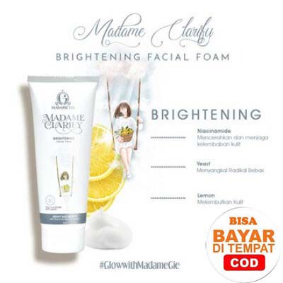 MADAME GIE Skincare ✔️BPOM Clarify Facial Foam Face Wash, Toner, Serum Skin Lightener Care