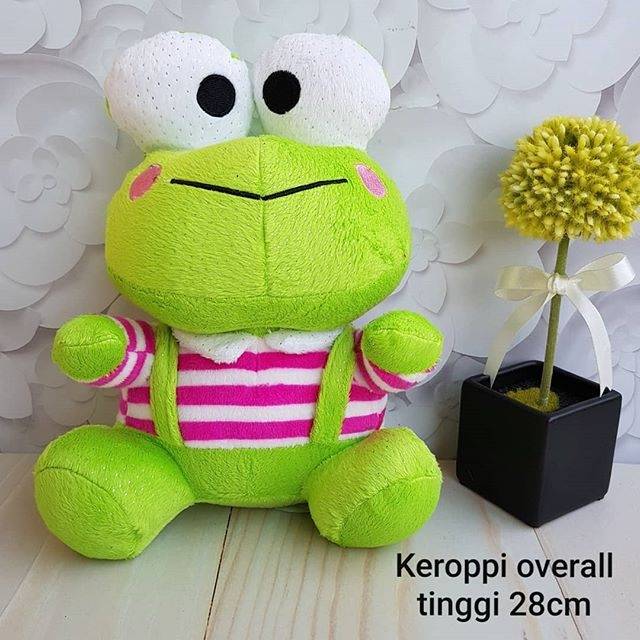 Boneka Keropi overall stripe