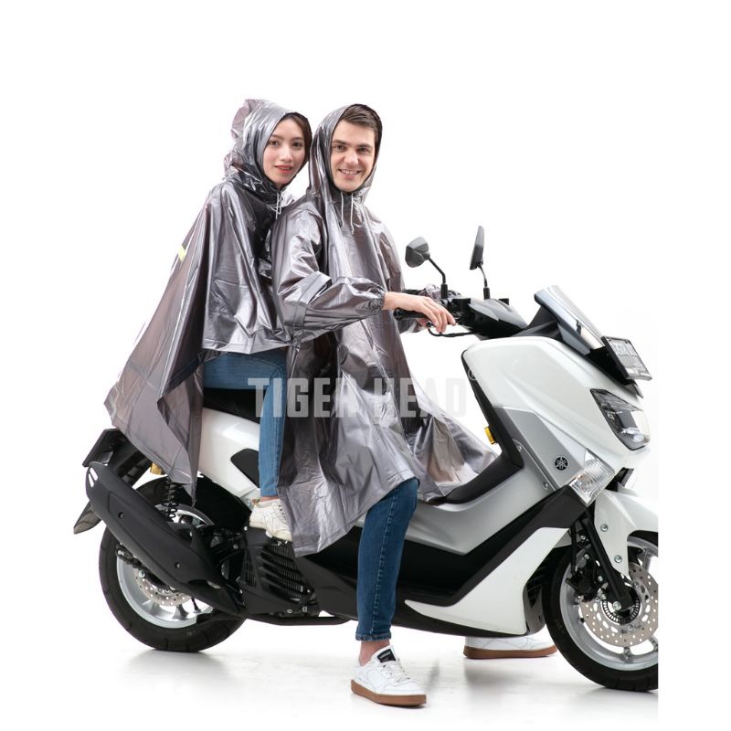 Jas Hujan Poncho 2 Kepala Millenium Tiger Head 68227 / Mantel Ponco 2 in 1 Boncengan Big Top Tebal