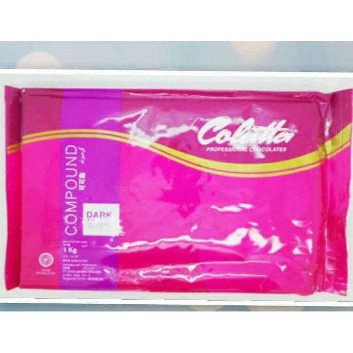

Toko-Bahan-Kue- Colatta Dark Compound Chocolate, Colata Bukan Repack, Kemasan 1Kg -Terlengkap-