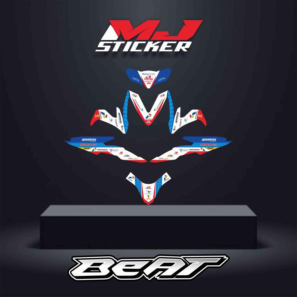 CUSTOM DECAL BEAT ESP  2017-2019 MANDALIKA RACING TEAM