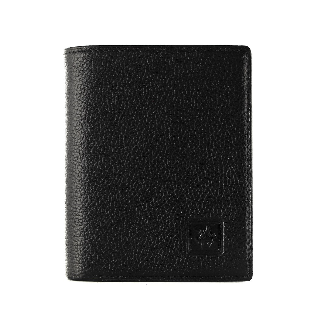 TOKOKOE - Dompet Pria model Berdiri bahan Kulit Premium Dompet Lipat - David Jones 101 Black