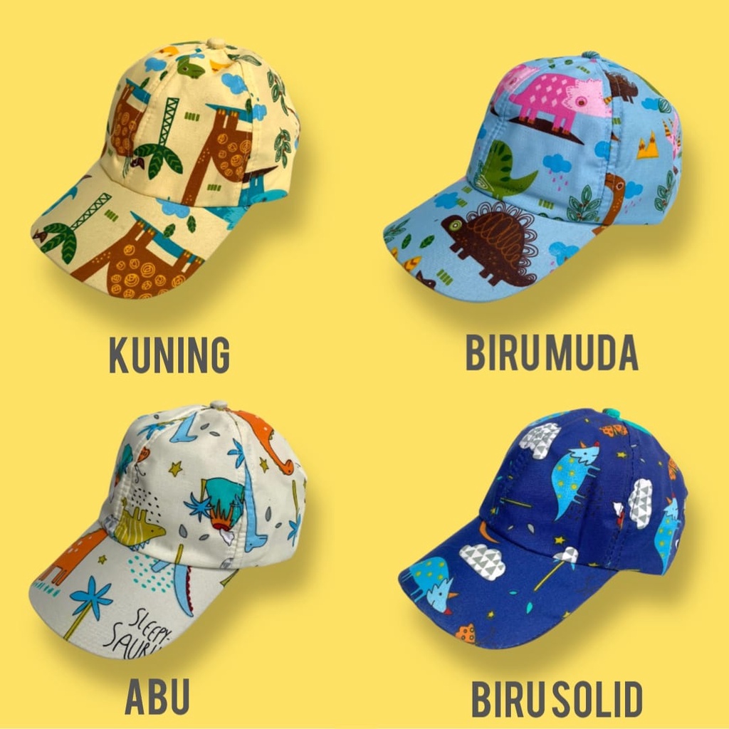 Topi Bucket Hat Anak Tali Karakter Animal Kartun Murah