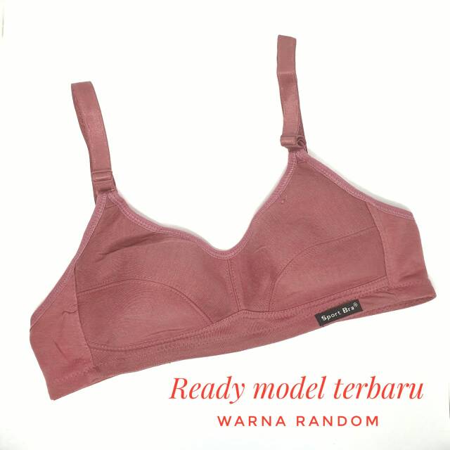 BIG SALE Termurah Bh Wanita Sport Bra Viorano Tanpa Kawat Size 34-46 / Bra Wanita Katun Adem Kait 2