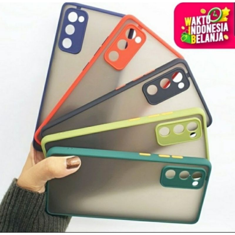 Samsung S20 FE Case Dove + Kamera Matte Transparan Fuze Macaron