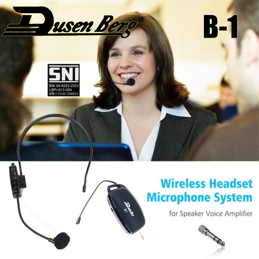 MICROPHONE MIC WIRELESS HEADSET BANDO IMAM PRESENTASI DUSENBERG B-1 ORIGINAL