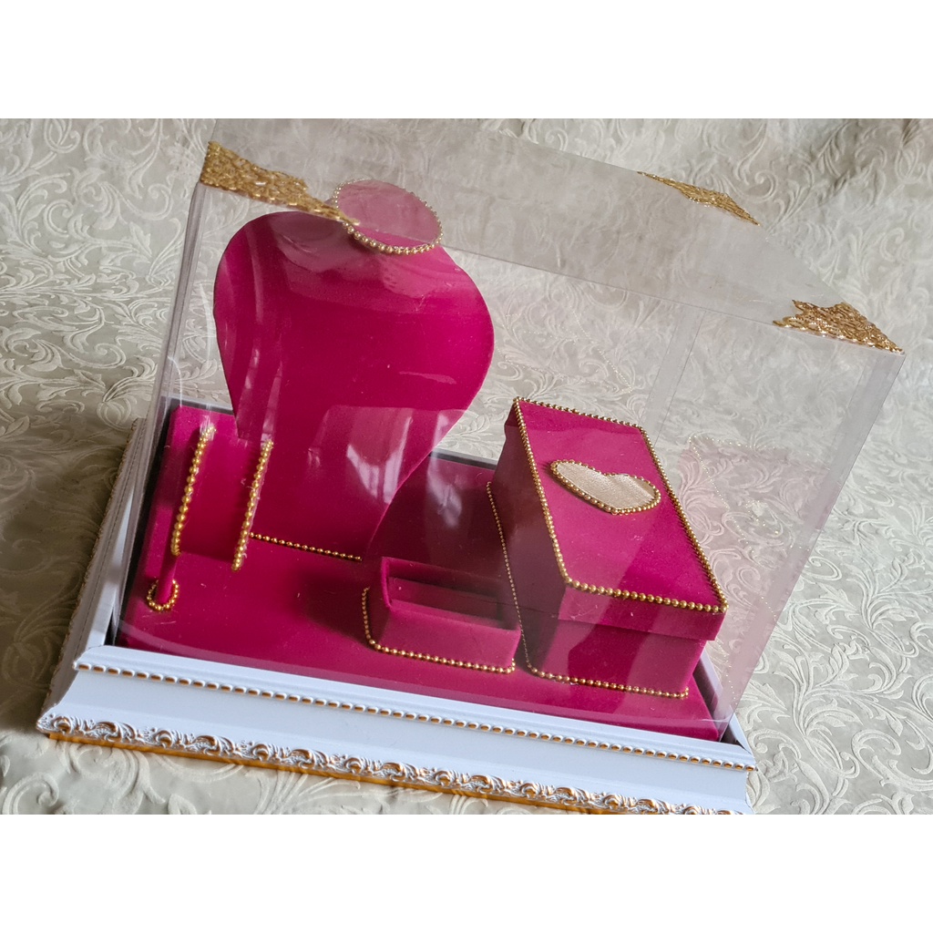 

tempat perhiasan kotak hantaran seserahan nikah viber lengkap