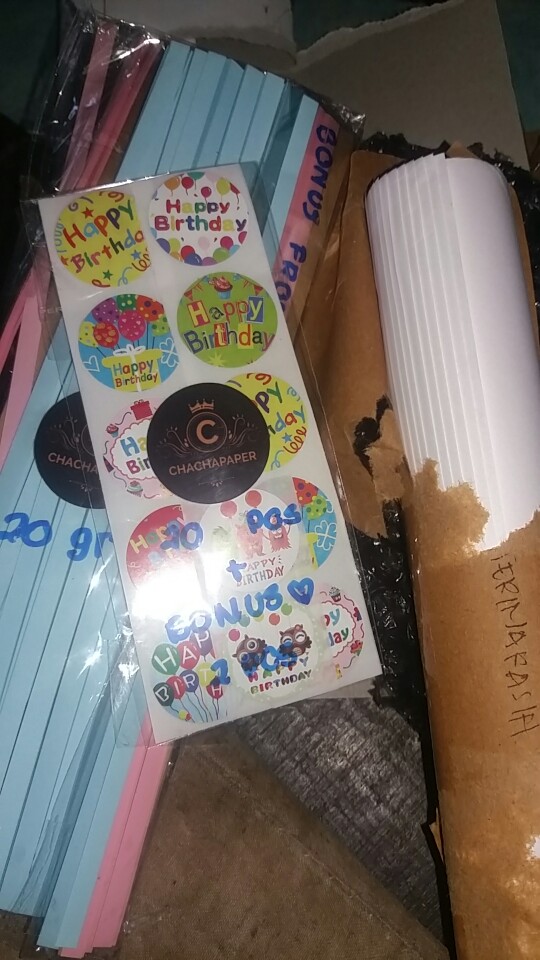 ( 10 Pieces ) (part 7)stikerulangtahun/stikerhappybirthday/stikerucapan/stikersegel/stikersegelmotif