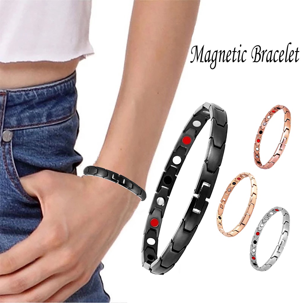 Hu Hu Hu Hu Hu Alat Bantu Pasang Kacamata♡ Gelang Magnetik Anti Karat Gaya Retro Untuk Terapi Kesehatan