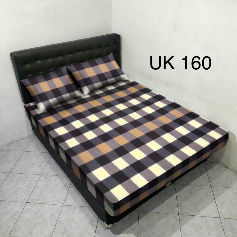SPREI SEPRAI SEPREI HOMEMADE MOTIF KARAKTER GAMBAR KOTAK COKLAT CHOCO COCO GRID MONOKROM MINIMALIS O