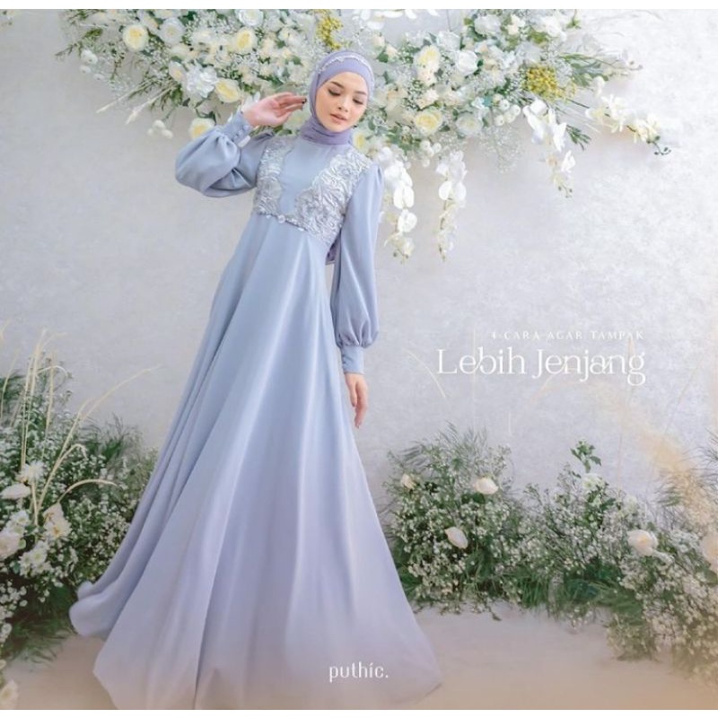 QANIA DRESS // GAUN PESTA MUSLIMAH - DRESS BRUKAT - DRESS MUSLIMAH - DRESS WISUDA - DRESS KONDANGAN - DRESS WUDHU FRENDLY - DRESS BUSUI FRENDLY - DRESS BUMIL FRENDLY - DRESS LAMARAN - DRESS PESTA - DRESS PREMIUM