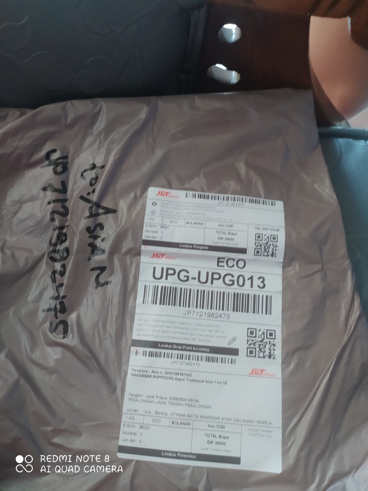 Atasan Batik Manggar Ayah Dan Anak// Kemeja Batik Pria M,l,xl