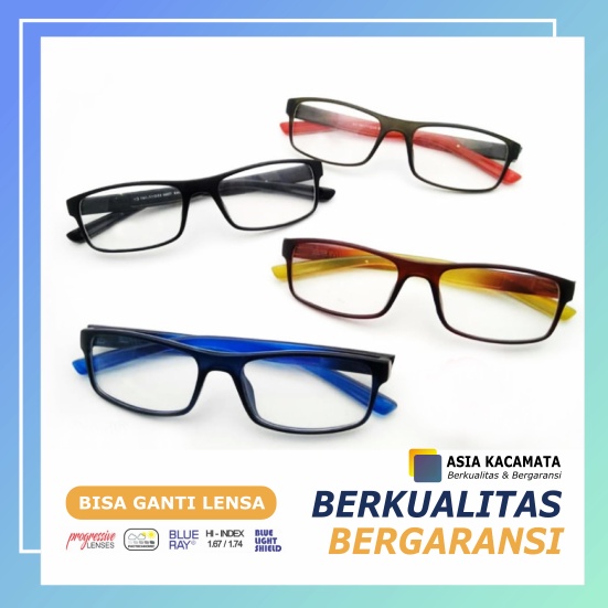 Kacamata Minus Frame Sport - Kacamata Sporty Pria Wanita Bisa Untuk Minus Tinggi MT - Kacamata Minus