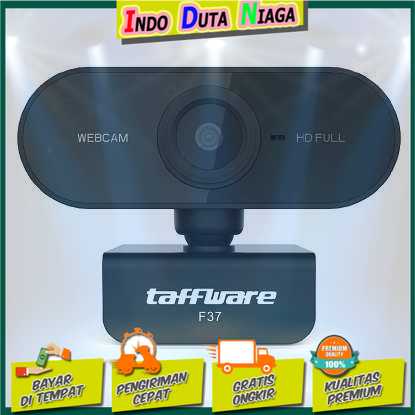 IDN TECH - Taffware HD Webcam Desktop PC Video Conference 1080P with Mic - F37