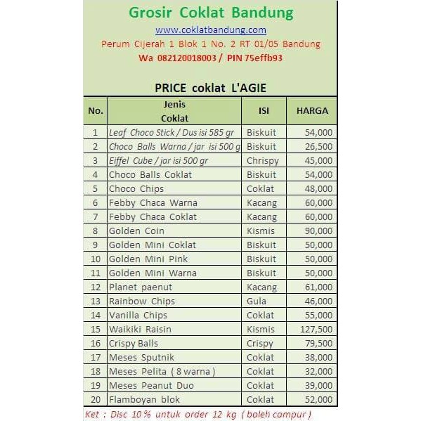 

Grosir coklat kiloan original L'agie Choco Balls promo