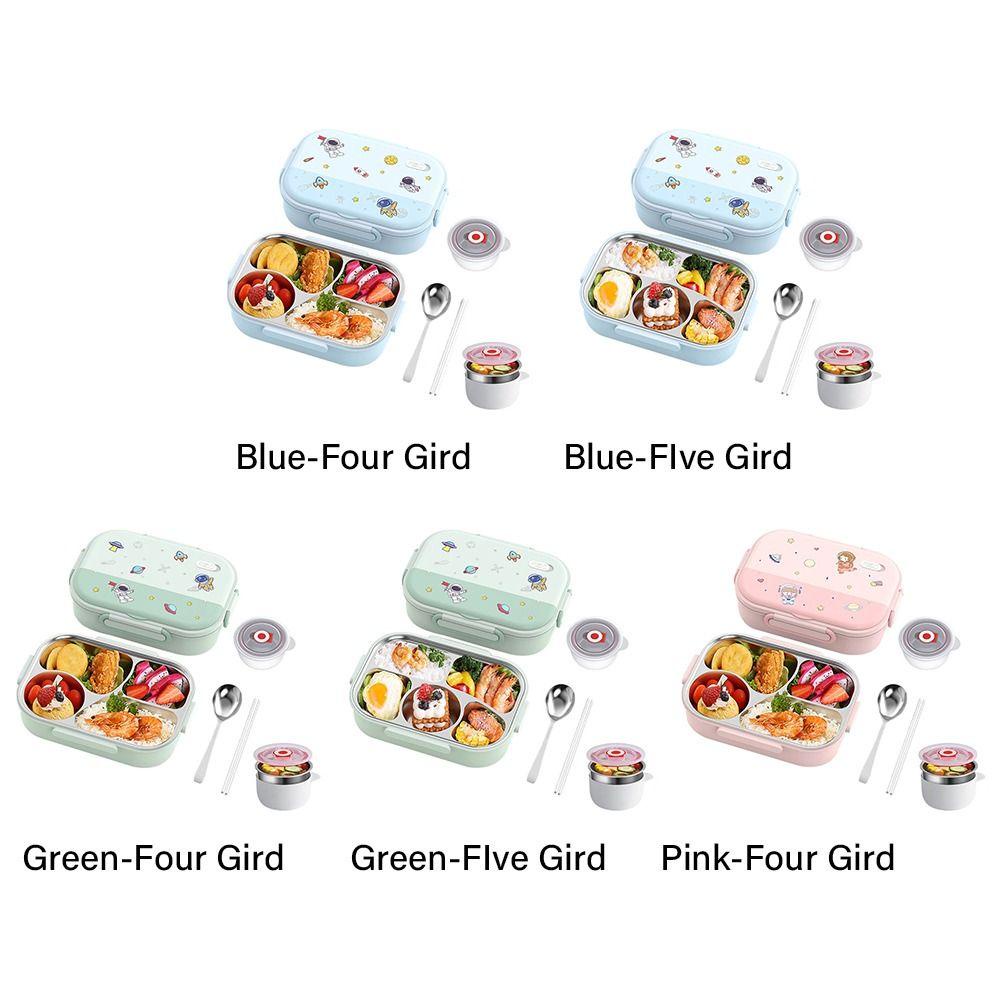 Preva Five Grids Lunch Box Plastik Microwave Kapasitas Tinggi Bento Box