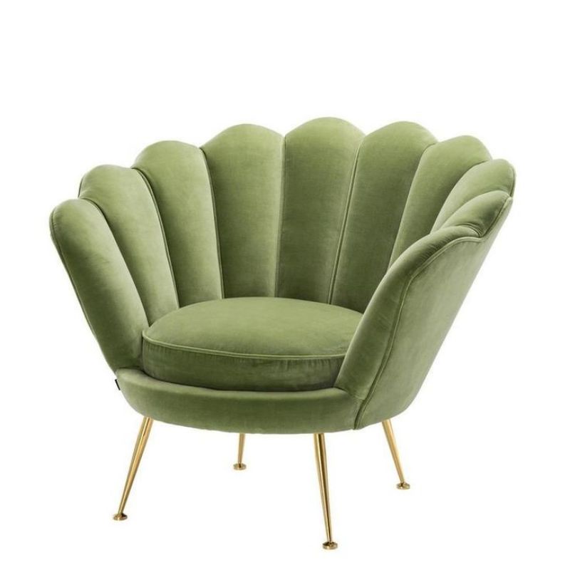 kursi sofa kerang single minimalis aesthetic