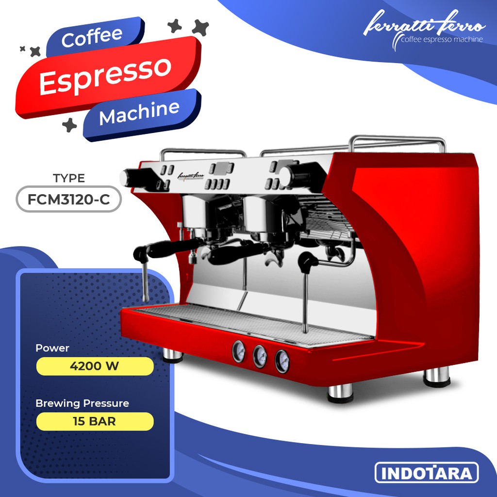 Mesin Kopi Espresso Espresso Machine Ferratti Ferro FCM3120C