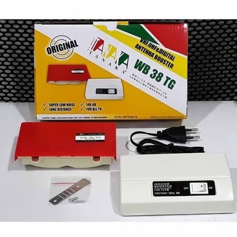 BOOSTER TV Digital WB38TG TANAKA WB 38 TG Boster Antena Penguat Signal TV