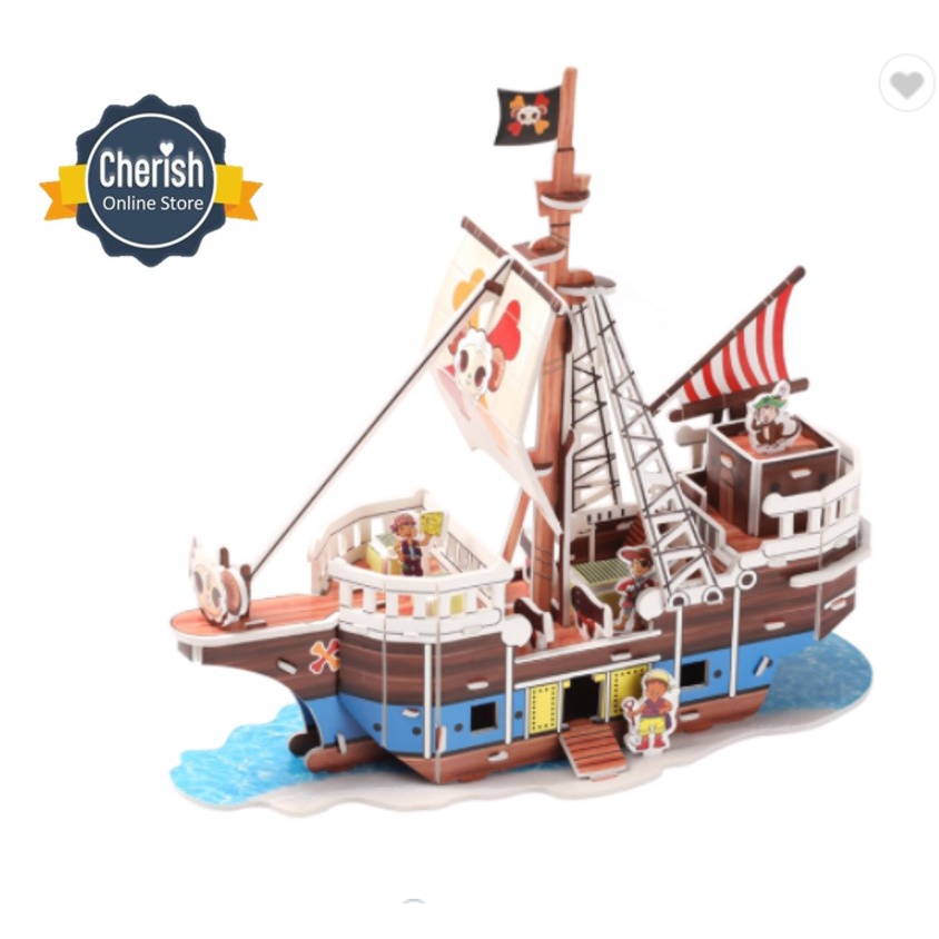 Puzzle 3 Dimensi PIRATE SHIP | 3D Puzzle | Hadiah Ultah | Kado Ultah