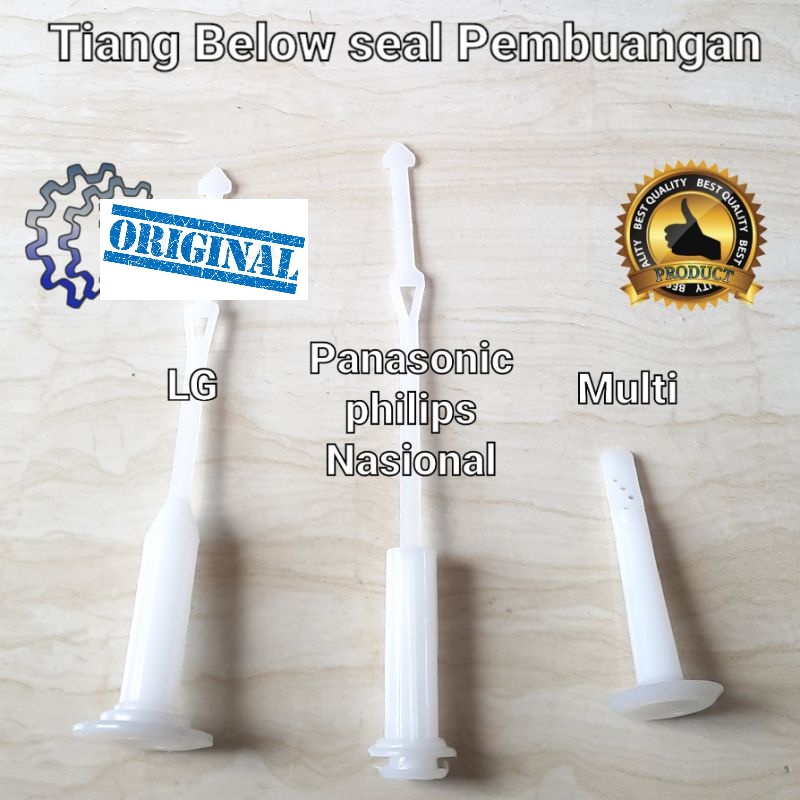 tiang below seal pembuangan mesin cuci sharp sanken panasonic arissa dll