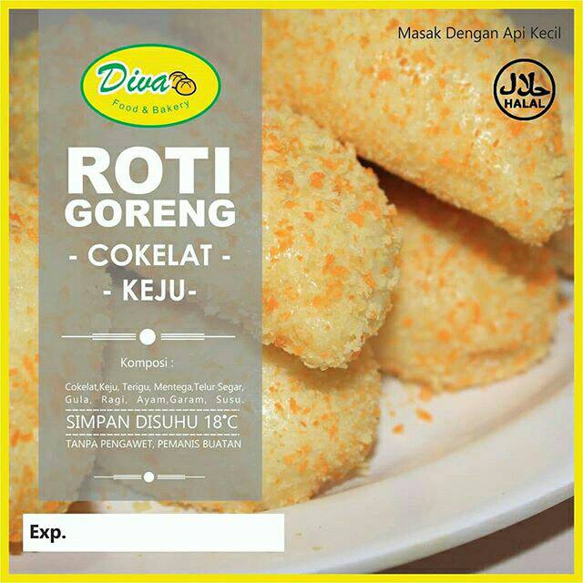 

Roti goreng coklat keju