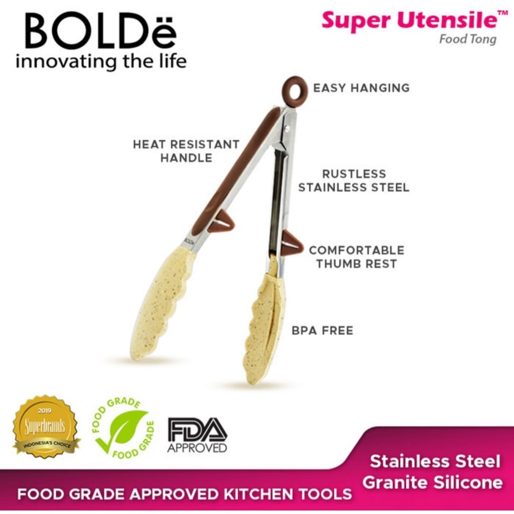 Food Tong Bolde Super Utensile 12 Inch 9 &quot; Penjepit Pencapit Makanan Pencapit Gorengan Bolde Food Tong 9 Inch 12&quot;