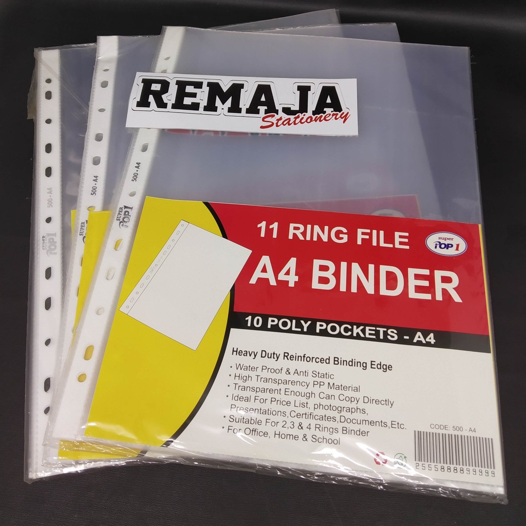 

Plastik Ordner/ Sheet Protector A4