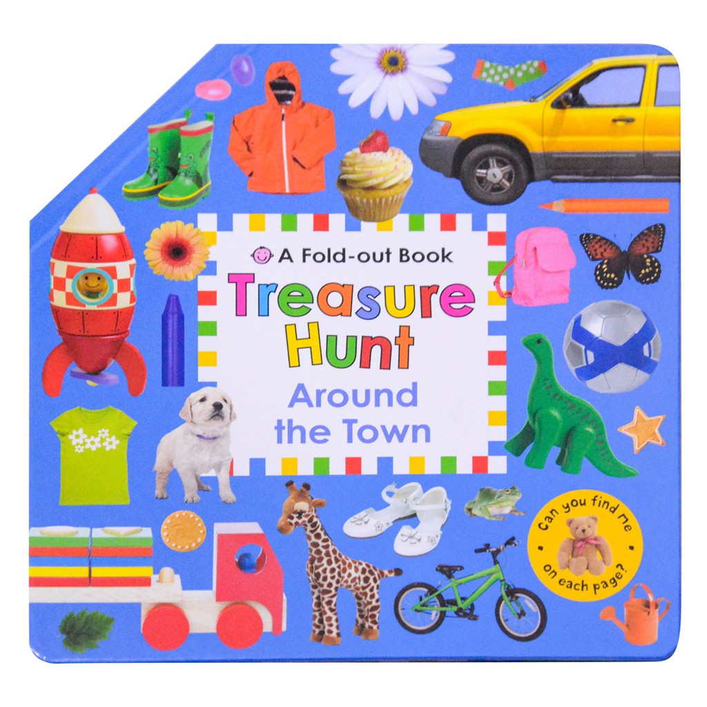 Buku Import Anak Fold Out Book - Treasure Hunt Around the Town