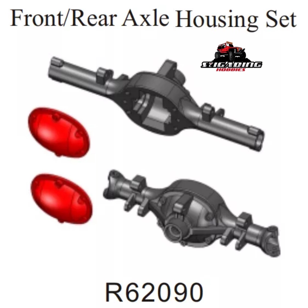 RGT 136161 P62090 FRONT AND REAR AXLE HOUSING SET NOT MN WPL