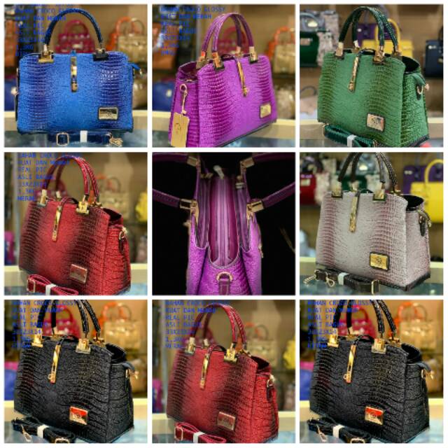 NEW UMANO VERO 3676-3 /821  LIZARD/ TAS UMANO / UMANO VERO ITALY DESIGN / UMANO TERBARU 'MOTIF KADAL