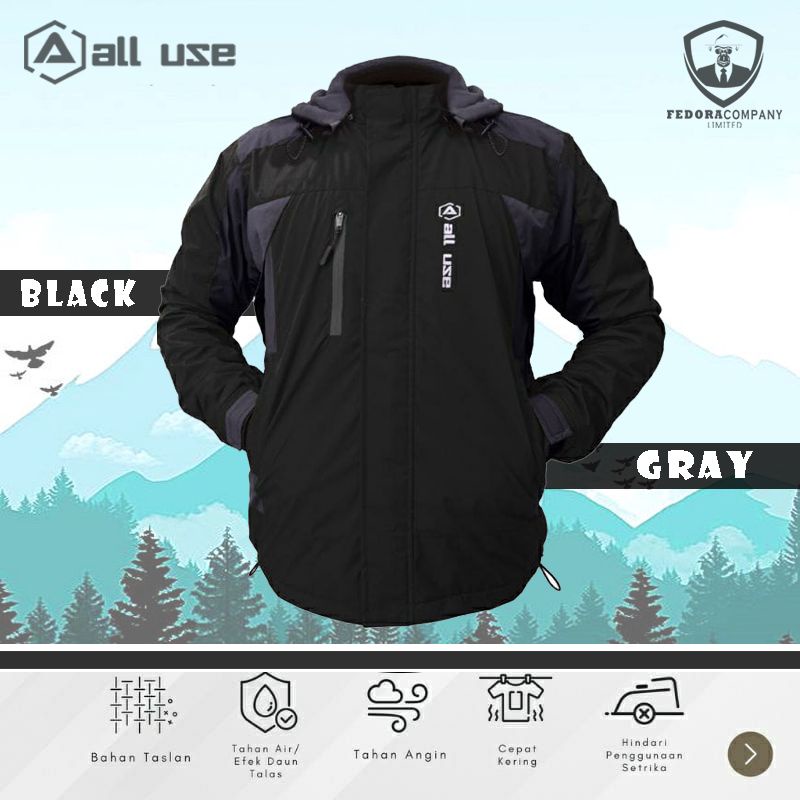 Jaket gunung all use outdoor waterproof